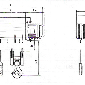 Elektrický lanový kladkostroj BALKANCAR patkový TYP T35