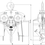 Řetězový kladkostroj Z100-15t - 20t