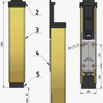 Stavěč dveří Brano K501 – nákres