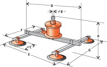 Vakuový samopřísavný manipulátor VMS 600 – 4