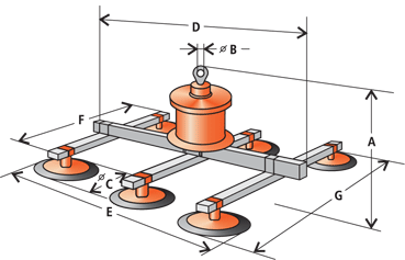 Vakuový samopřísavný manipulátor VMS 1200 – 6
