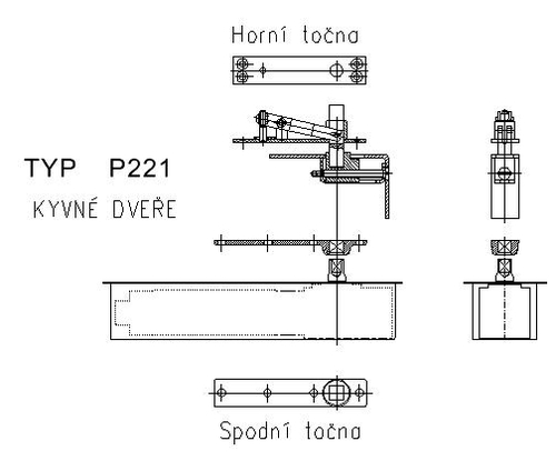 Točny pro kyvné dveře